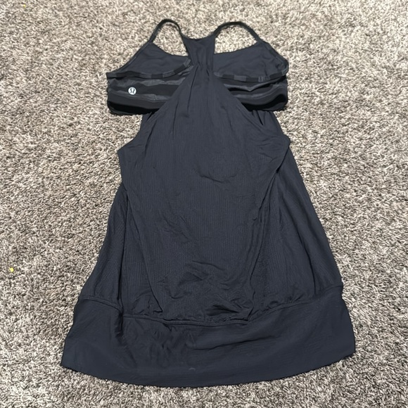 LULULEMON No Limit Tank - Black / Black Black Micro Macro Stripe - Picture 9 of 11